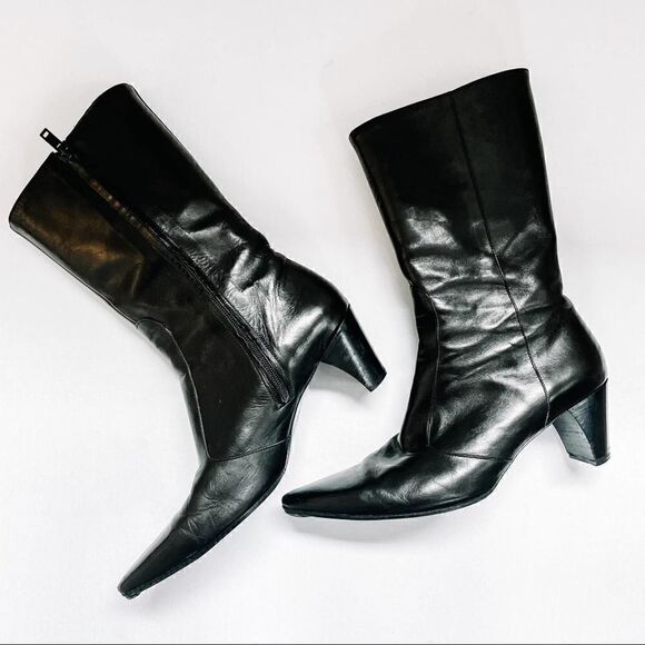 Robert Clergerie Pointed Toe Heeled Boots - Picture 11 of 11